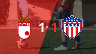 Santa Fe y Junior se reparten los puntos y empatan 1-1