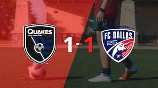 San José Earthquakes y FC Dallas se reparten los puntos y empatan 1-1