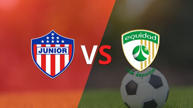 Termina el primer tiempo con una victoria para Junior vs La Equidad por 1-0