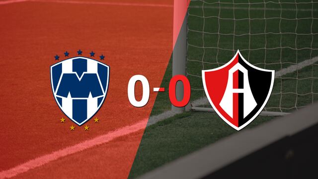 Sin goles, CF Monterrey y Atlas igualaron el partido