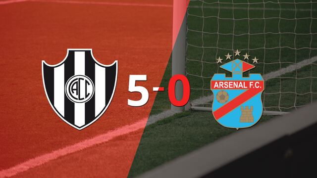 Central Córdoba (SE) golea 5-0 a Arsenal y Milton Giménez firma doblete 