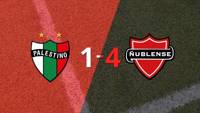 Ñublense no tuvo piedad y goleó 4 a 1 en su visita a Palestino