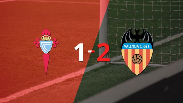 Valencia ganó por 2-1 en su visita a Celta