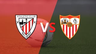 Termina el primer tiempo con una victoria para Sevilla vs Athletic Bilbao por 1-0