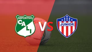 Termina el primer tiempo con una victoria para Deportivo Cali vs Junior por 1-0
