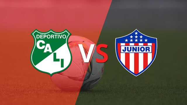 Termina el primer tiempo con una victoria para Deportivo Cali vs Junior por 1-0