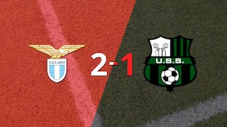 Lazio logra 3 puntos al vencer de local a Sassuolo 2-1