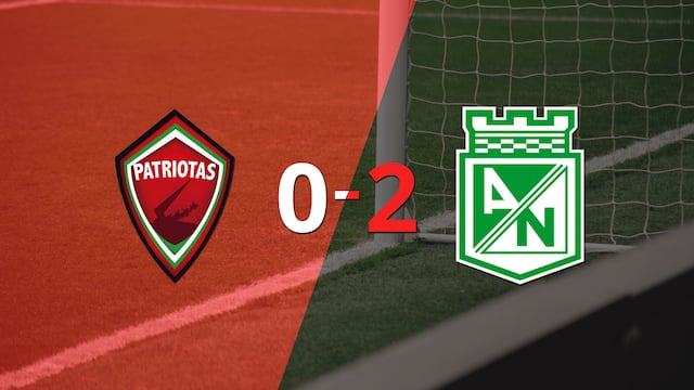 At. Nacional, de visitante, derrotó 2-0 a Patriotas FC
