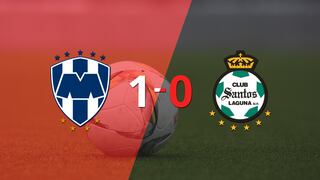 Con lo justo, CF Monterrey venció a Santos Laguna 1 a 0 en el estadio BBVA Bancomer