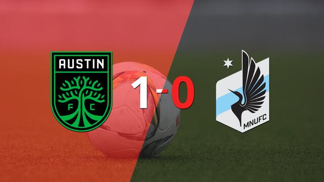 Con lo justo, Austin FC venció a Minnesota United 1 a 0 en el estadio Q2 Stadium