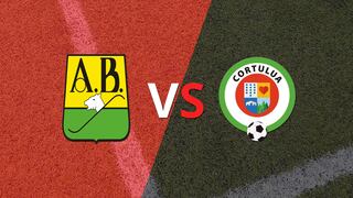 Termina el primer tiempo con una victoria para Bucaramanga vs Cortuluá por 1-0