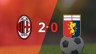 Milan marcó dos veces en la victoria ante Genoa en el estadio San Siro