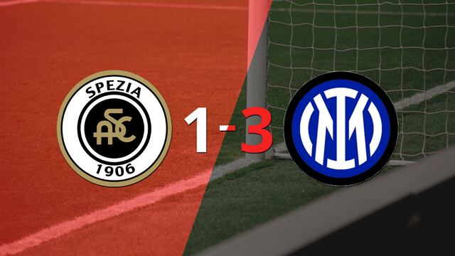 Inter gana 3 a 1 en su visita a Spezia