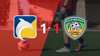 Delfín y Cumbayá FC se reparten los puntos y empatan 1-1