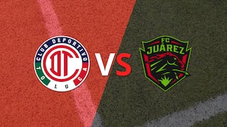 Toluca FC y FC Juárez se mantienen sin goles al finalizar el primer tiempo