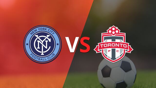 Termina el primer tiempo con una victoria para Toronto FC vs New York City FC por 2-1