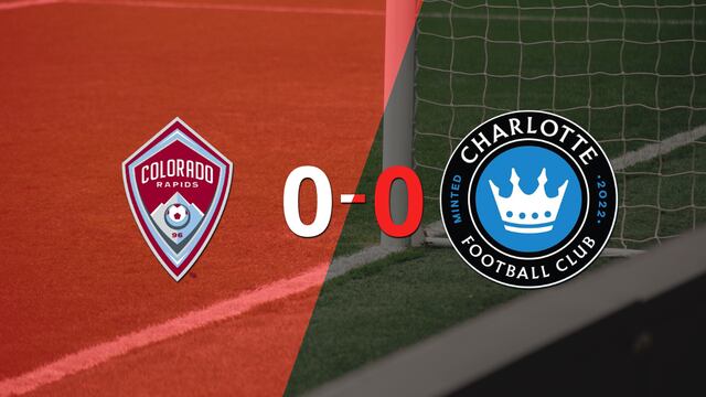 Sin goles, Colorado Rapids y Charlotte FC igualaron el partido