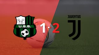 Juventus gana de visitante 2-1 a Sassuolo