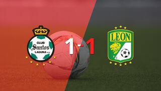 Reparto de puntos en el empate a uno entre Santos Laguna y León
