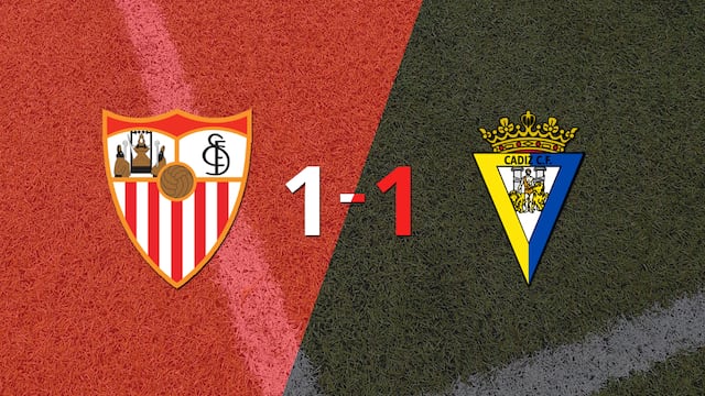 Sevilla y Cádiz empataron 1 a 1