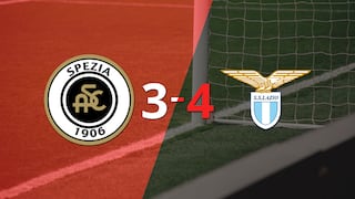 Lazio se llevó una victoria 4-3 ante Spezia