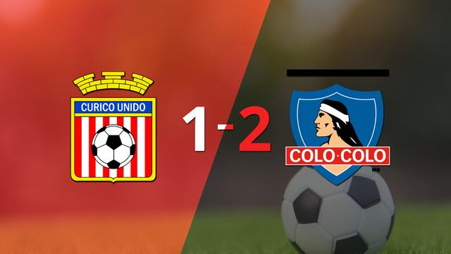 A Colo Colo le alcanzó con un gol para vencer por 2 a 1 a Curicó Unido