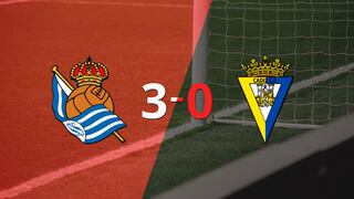Real Sociedad sentenció con goleada 3-0 a Cádiz