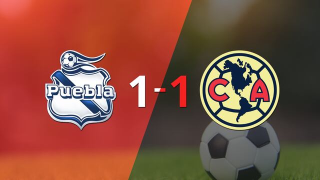 Empate a uno entre Puebla y Club América