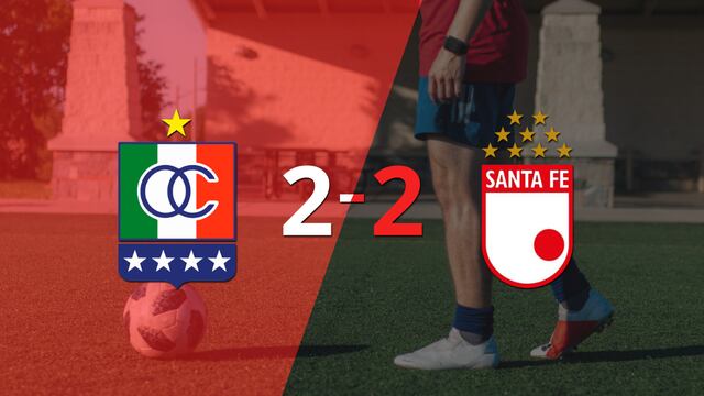 Santa Fe empató con Once Caldas y Wilson Morelo anotó dos goles 