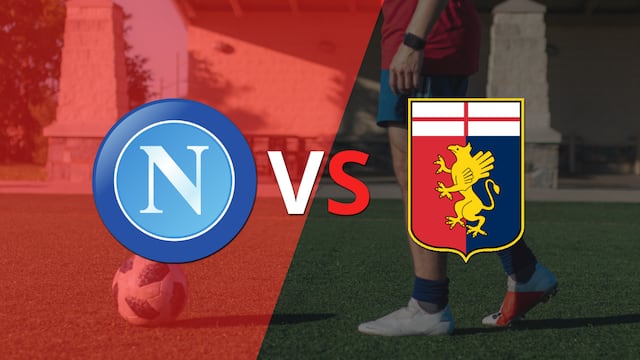 Termina el primer tiempo con una victoria para Napoli vs Genoa por 1-0