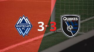 Con doblete de Jeremy Ebobisse, San José Earthquakes empató con Vancouver Whitecaps FC 3-3