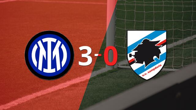 Sampdoria cayó ante Inter con dos goles de Joaquín Correa