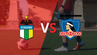 Termina el primer tiempo con una victoria para O'Higgins vs Colo Colo por 1-0