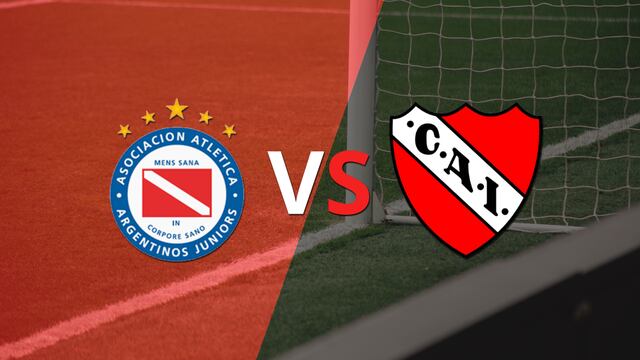 Argentinos Juniors y Independiente empatan 1-1 y se van a los vestuarios