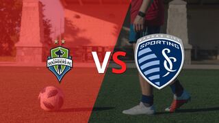 Termina el primer tiempo con una victoria para Seattle Sounders vs Sporting Kansas City por 1-0