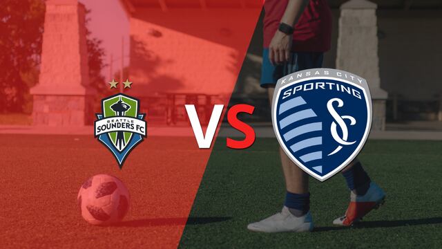 Termina el primer tiempo con una victoria para Seattle Sounders vs Sporting Kansas City por 1-0