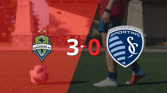 Seattle Sounders golea 3-0 como local a Sporting Kansas City