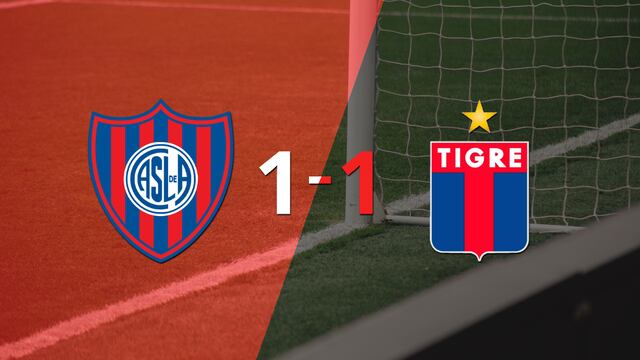 San Lorenzo y Tigre se repartieron los puntos en un 1 a 1