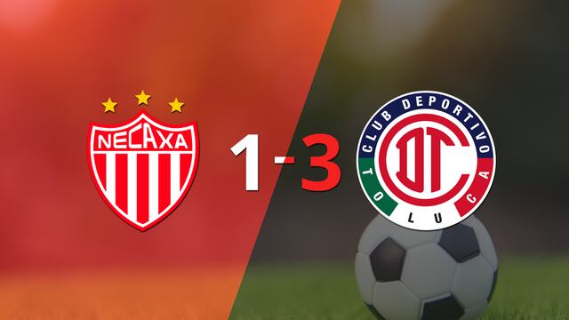 En una fiesta de goles, Toluca FC liquidó a Necaxa por 3 a 1