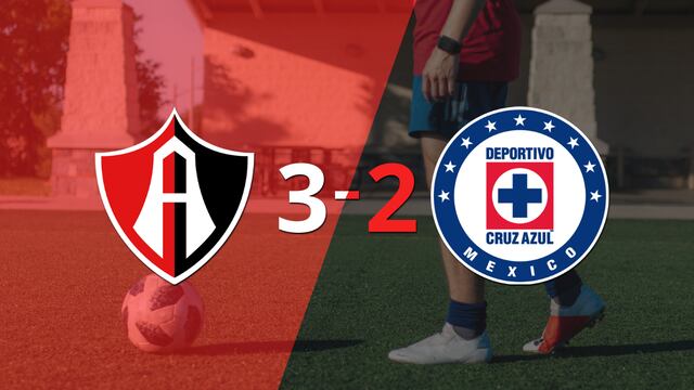 A puro gol, Atlas se quedó con la victoria frente a Cruz Azul por 3 a 2