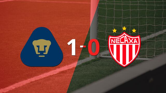 Con un solo tanto, Pumas UNAM derrotó a Necaxa en el estadio Olímpico Universitario