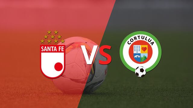 Termina el primer tiempo con una victoria para Santa Fe vs Cortuluá por 1-0