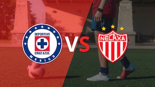 Termina el primer tiempo con una victoria para Cruz Azul vs Necaxa por 1-0