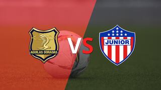 Termina el primer tiempo con una victoria para Águilas Doradas Rionegro vs Junior por 1-0