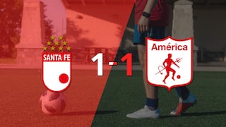América de Cali empató 1-1 en su visita a Santa Fe