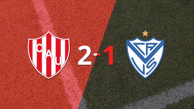 Unión derrotó 2-1 en casa a Vélez