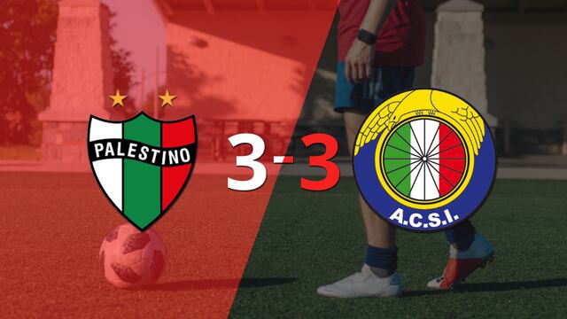 Palestino empató con Audax Italiano y Bruno Barticciotto anotó dos goles 