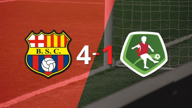 Barcelona golea 4-1 a Mushuc Runa y Fidel Martínez firma doblete 