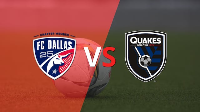 Termina el primer tiempo con una victoria para FC Dallas vs San José Earthquakes por 3-0