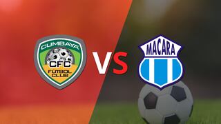 Termina el primer tiempo con una victoria para Cumbayá FC vs Macará por 1-0
